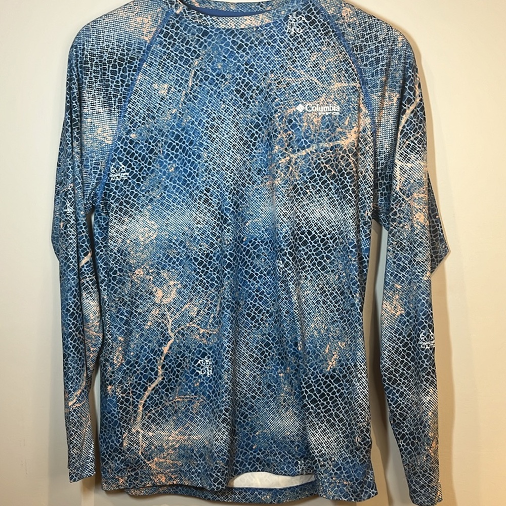 Columbia Men PFG Super Terminal Tackle Long Sleeve Shirt Quick Drying size small - Picture 8 of 9